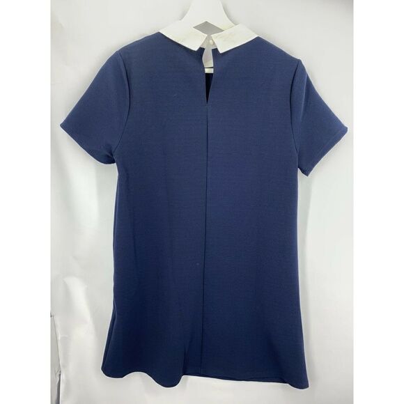 Blu Pepper Collared Floral Embroidered Dress M - Picture 6 of 6